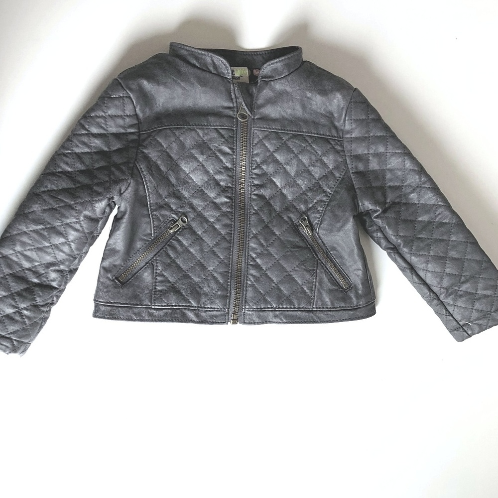 Gray Leather Jackets 18M